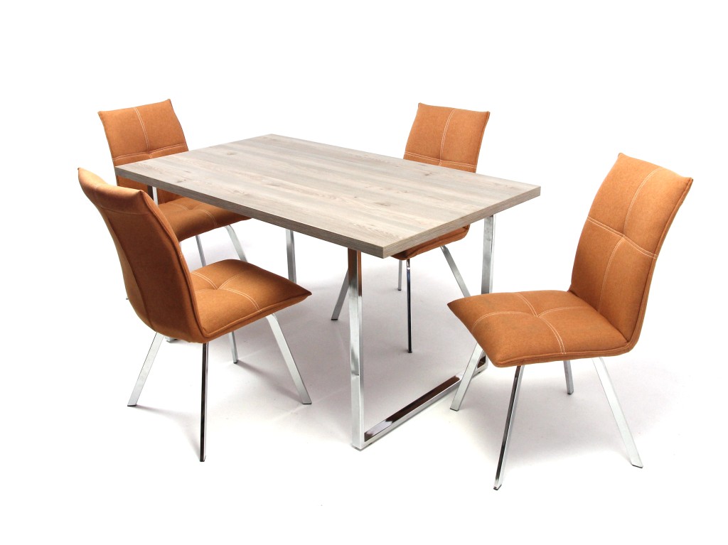 Boston asztal Heli székkel - 4 személyes étkezőgarnitúra