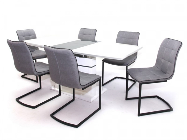 Aurél asztal Aszton székkel - 6 személyes étkezőgarnitúra