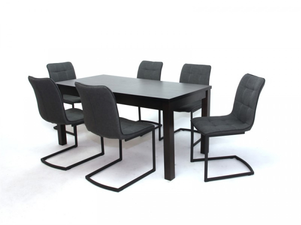 Berta asztal Aszton székkel - 6 személyes étkezőgarnitúra