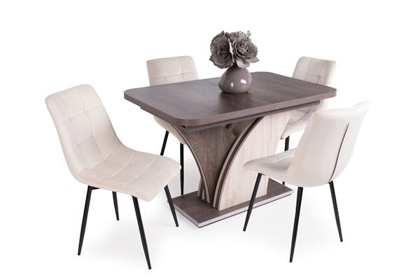 Enzo asztal Kitty székkel - 4 személyes étkezőgarnitúra