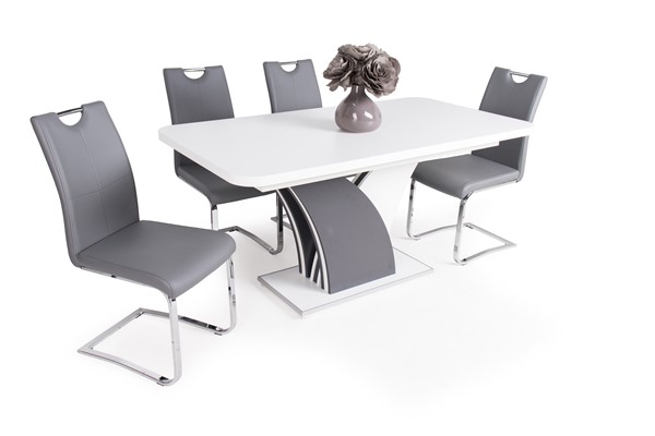 Enzo asztal Mona székkel - 4 személyes étkezőgarnitúra