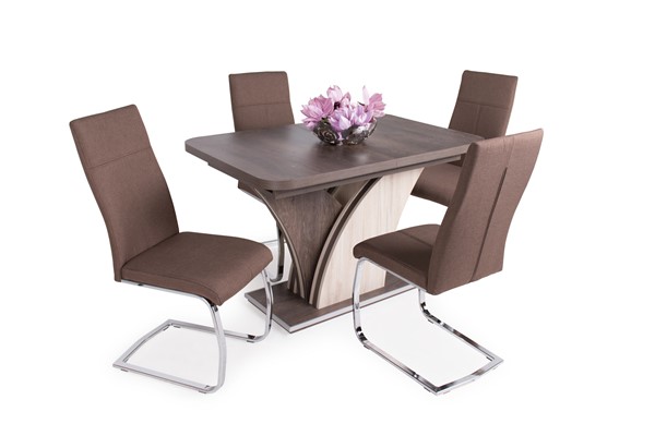 Enzo asztal Molly székkel - 4 személyes étkezőgarnitúra