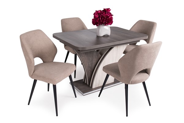 Enzo asztal Aspen székkel - 4 személyes étkezőgarnitúra