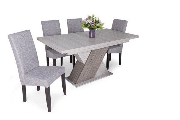 Diana asztal Berta lux székkel - 4 személyes étkezőgarnitúra