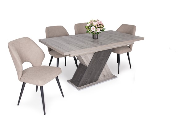 Diana asztal Aspen székkel - 4 személyes étkezőgarnitúra