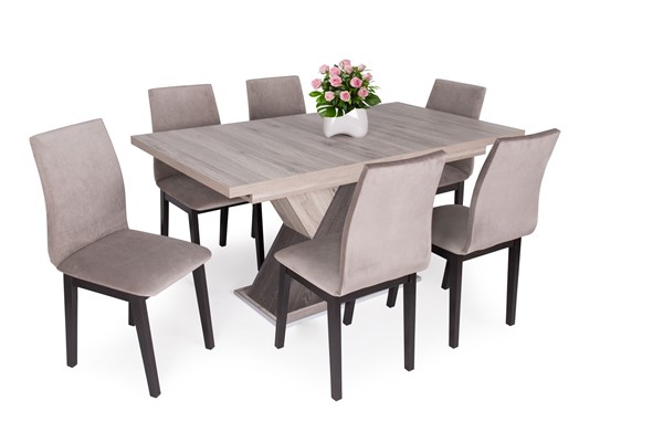 Diana asztal Lotti székkel - 6 személyes étkezőgarnitúra
