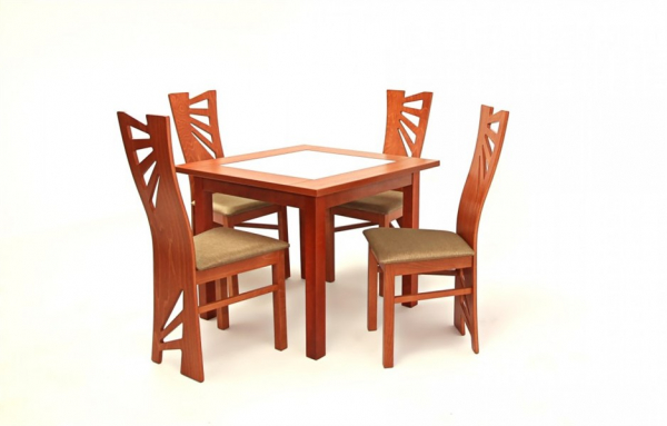 Stella asztal Stella székkel - 4 személyes étkezőgarnitúra