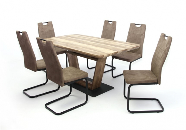 Leon asztal Torino székkel - 6 személyes étkezőgarnitúra