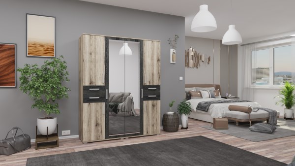 Gib Salon 1  - gardróbszekrény 160  cm San remo - Canterbury