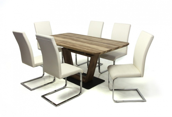 Leon asztal Boston székkel - 6 személyes étkezőgarnitúra