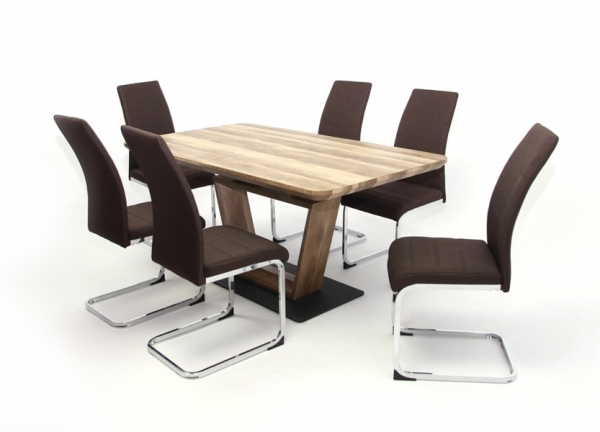 Leon asztal Kevin székkel - 6 személyes étkezőgarnitúra