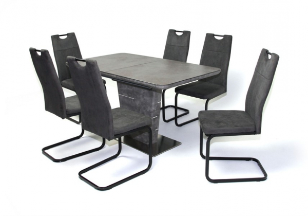 Spark asztal Torino székkel - 6 személyes étkezőgarnitúra
