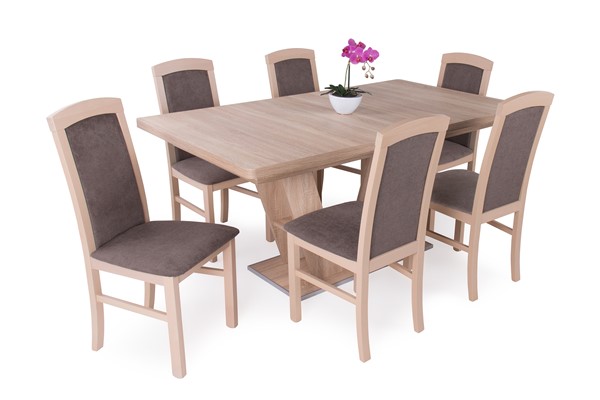 Barbi szék Prága asztal - 6 személyes étkezőgarnitúra