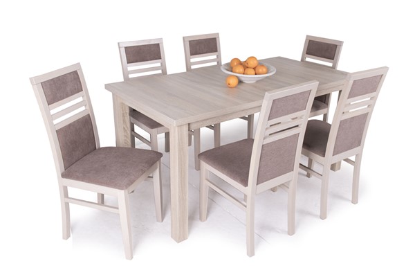 Mira szék Berta asztal - 6 személyes étkezőgarnitúra
