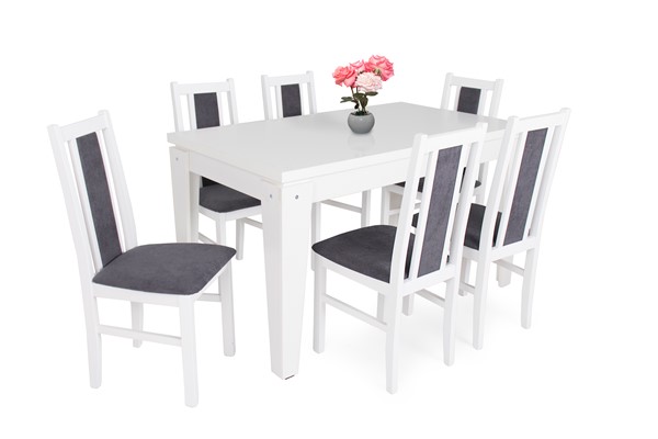 Pedro asztal Félix székkel - 6 személyes étkezőgarnitúra