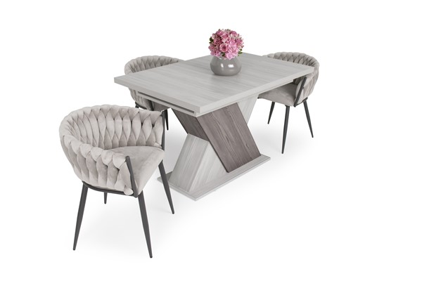 Deluxe szék Diana asztallal - 3 személyes étkezőgarnitúra