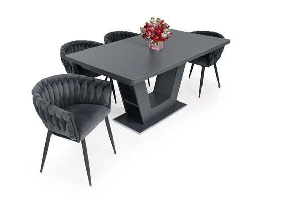 Deluxe szék Prága asztallal - 4 személyes étkezőgarnitúra