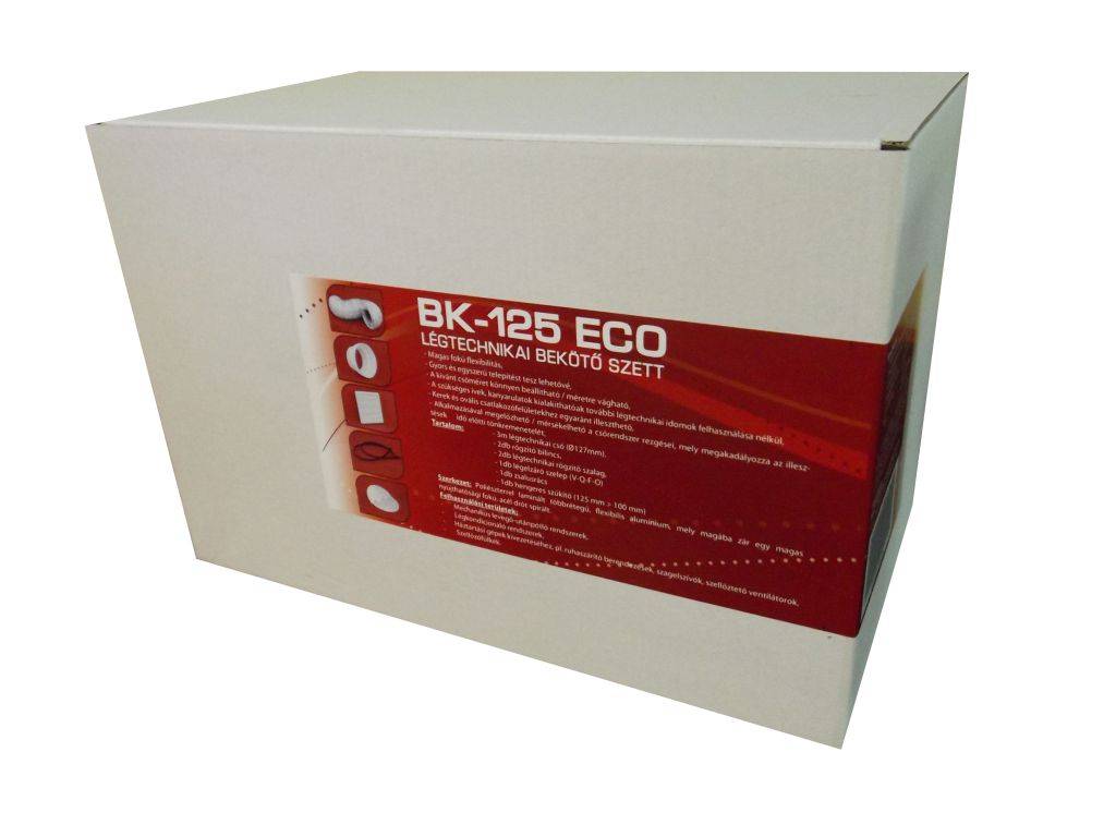 BK-125 ECO légtechnikai bekötő szett (MK)