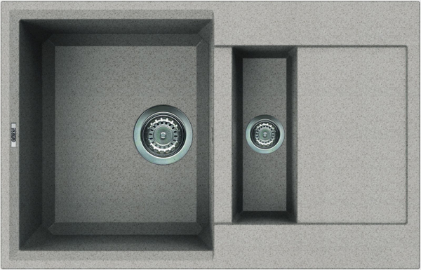 Elleci Easy 325 - 1 medencés gránit mosogató gyümölcsmosóval, csepegtetővel