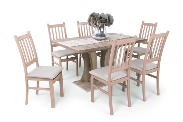 Delta szék Bella asztallal - 6 személyes étkezőgarnitúra