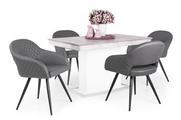 Cristal szék Kis Flora asztallal - 4 személyes étkezőgarnitúra