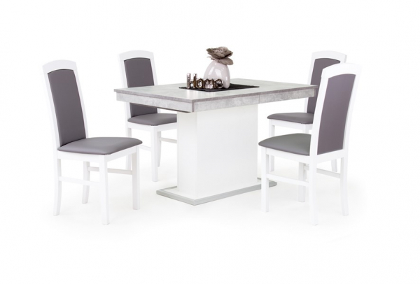 Barbi szék kis Flóra asztallal - 4 személyes fehér