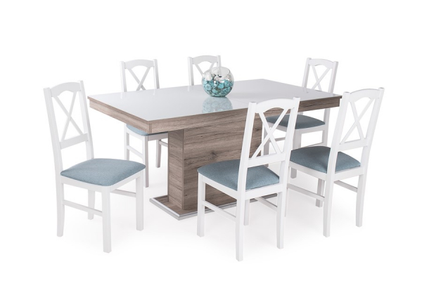 Niló szék Flóra plusz asztallal - 6 személyes étkezőgarnitúra