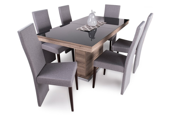 Panama szék Flóra plusz asztallal - 6 személyes étkezőgarnitúra