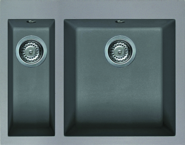 Elleci Quadra 150 - 2 medencés gránit mosogató